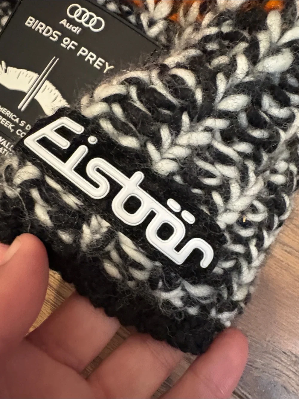 Eisbar Orange & Black Knit Beanie - Vail Valley / Audi Birds of Prey